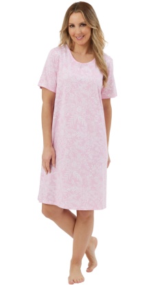 Marlon Basic 100% Cotton Jersey Short Sleeve Nightdress